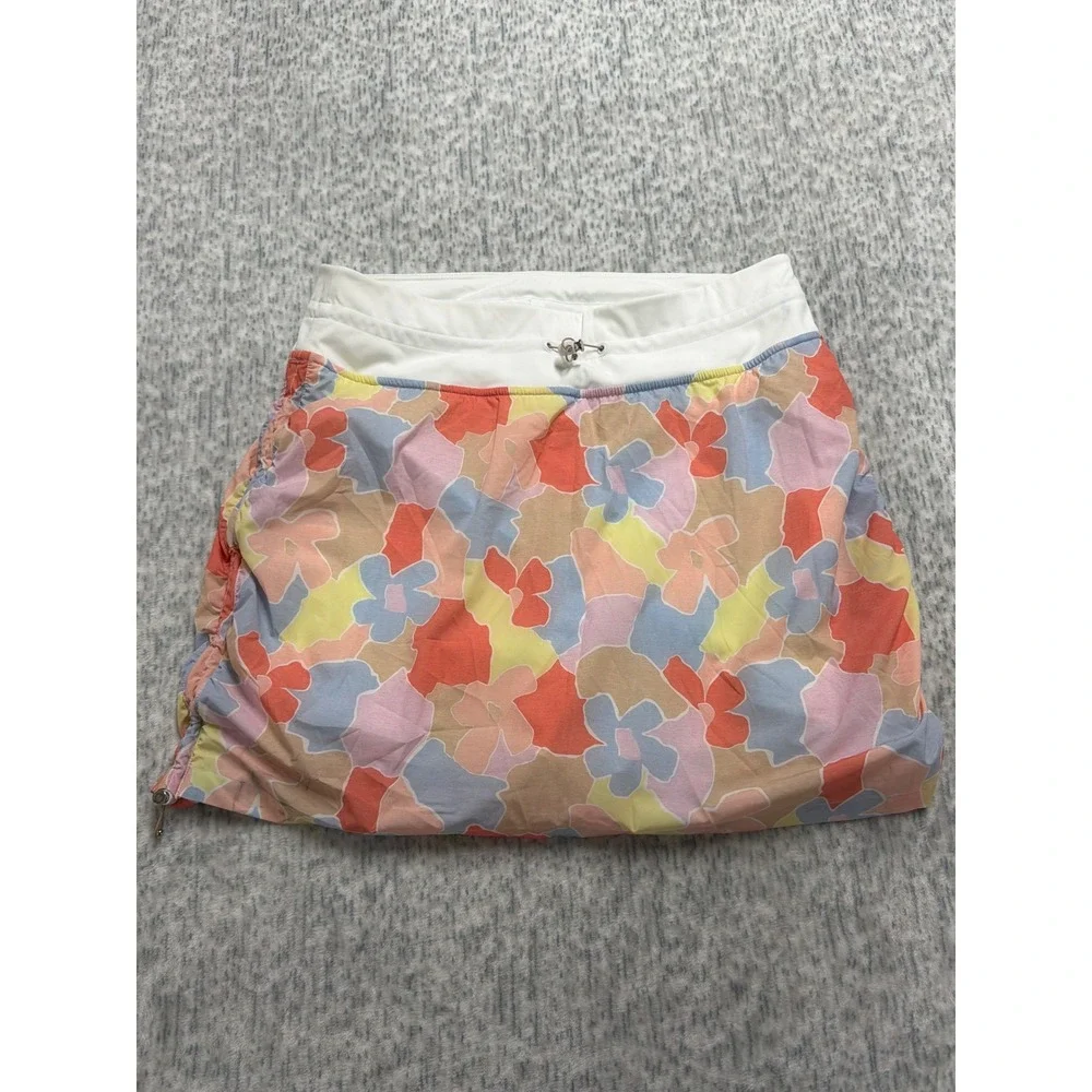 TravisMathew Dune Grass Floral Active Skort‎ Womens Large Multi Color 1LE071 NEW